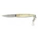 "Pattada Traditional" pocket knife - white resin - by COLTELLERIE BERTI